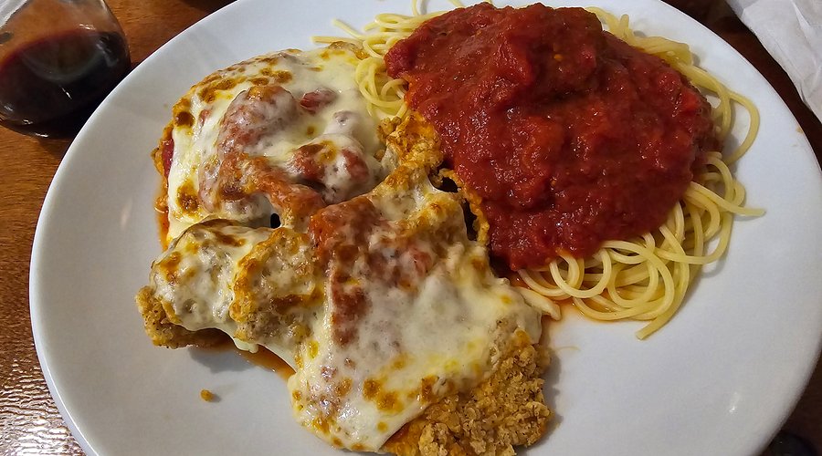 Primo’s signature dishes Shrimp PrimoVeal PiccataEggplant Parmigiana